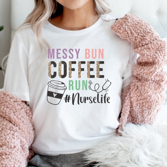 Tops - Nurse Graphic T-shirt, Nurse Shirt, Gift For Nurse - White